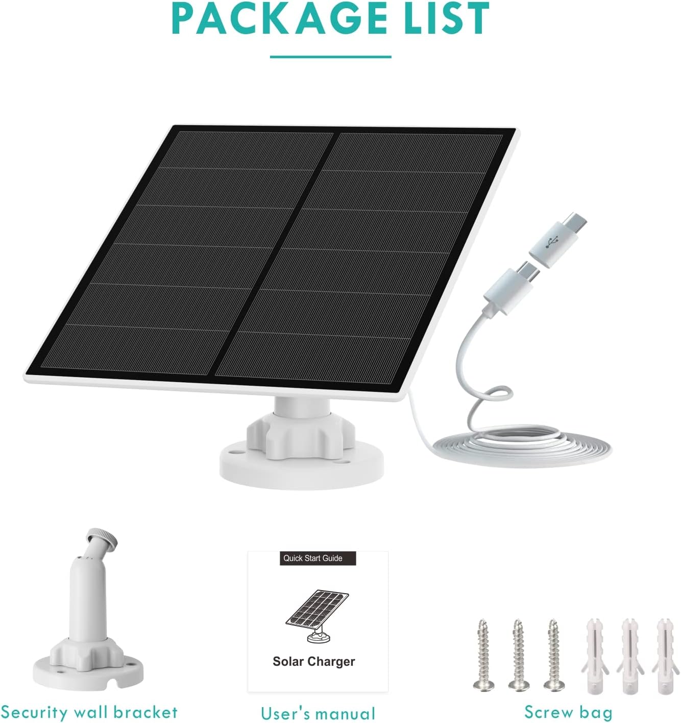 Panel Solarny VicoHome SP – Ładowarka Solar do Kamer WiFi Zewnętrznych