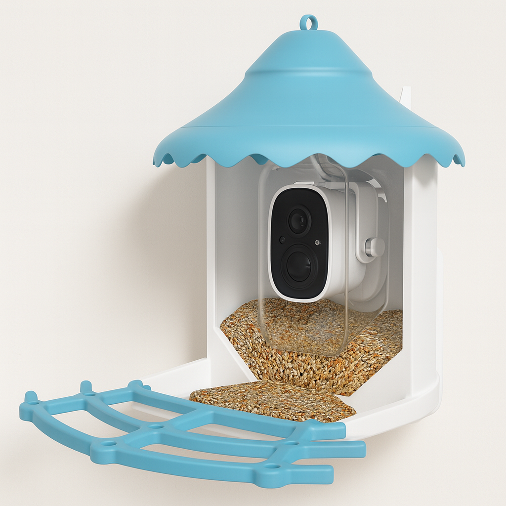 Karmnik dla Ptaków z Kamerą WiFi VicoHome N002 – Smart Bird Feeder z Panelem Solarnym i AI