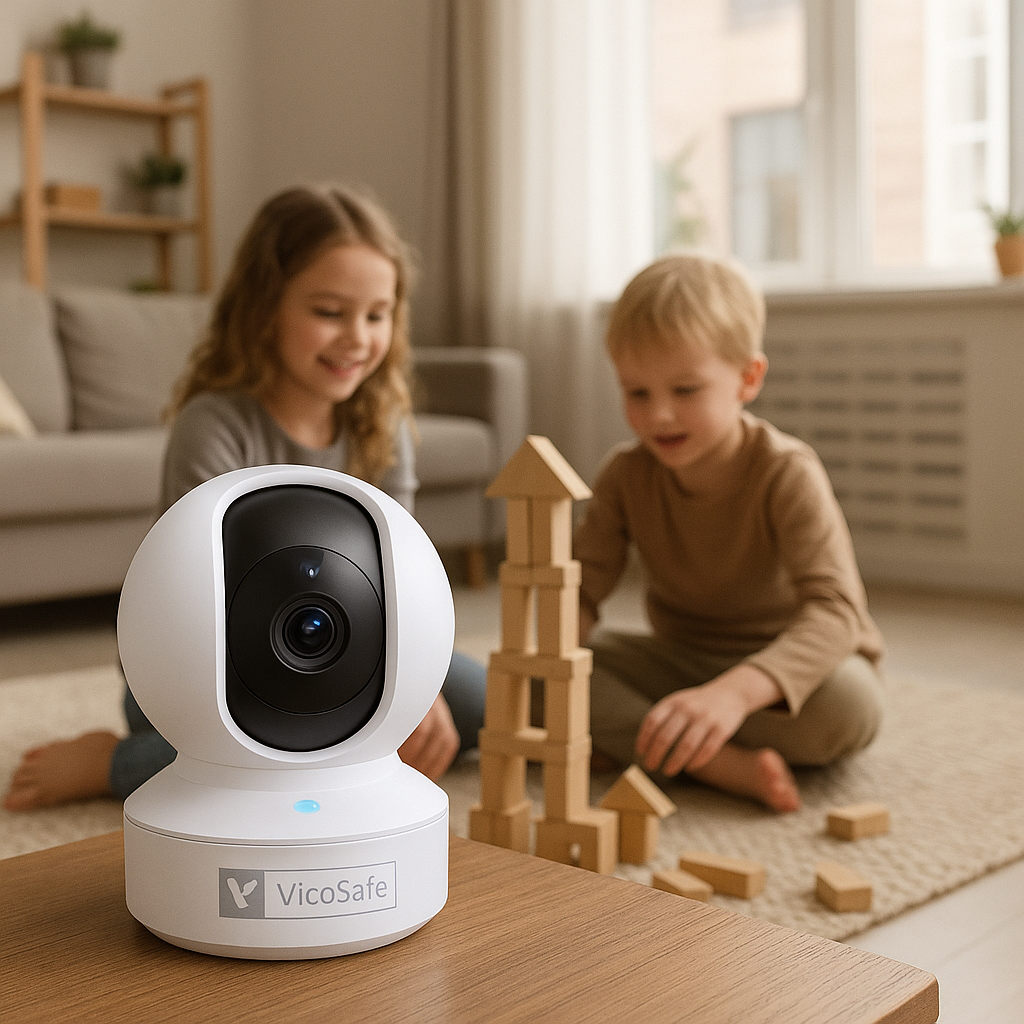 Kamera Obrotowa WiFi 2K VicoHome CA41 – Przewodowa Kamera IP do Monitoringu Domowego