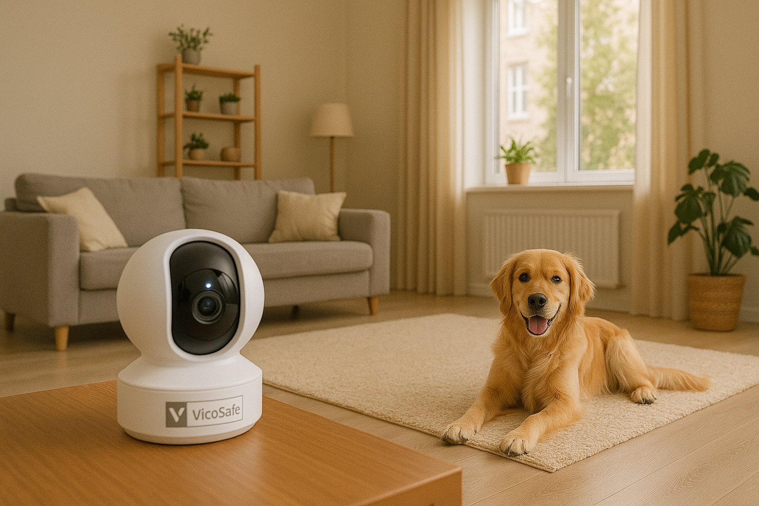 Kamera Obrotowa WiFi 2K VicoHome CA41 – Przewodowa Kamera IP do Monitoringu Domowego