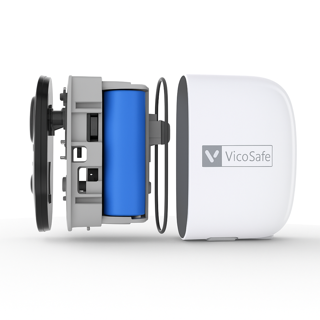Kamera WiFi Zewnętrzna 2k VicoHome CG6/W – Bezprzewodowa Kamera IP do Monitoringu Domowego