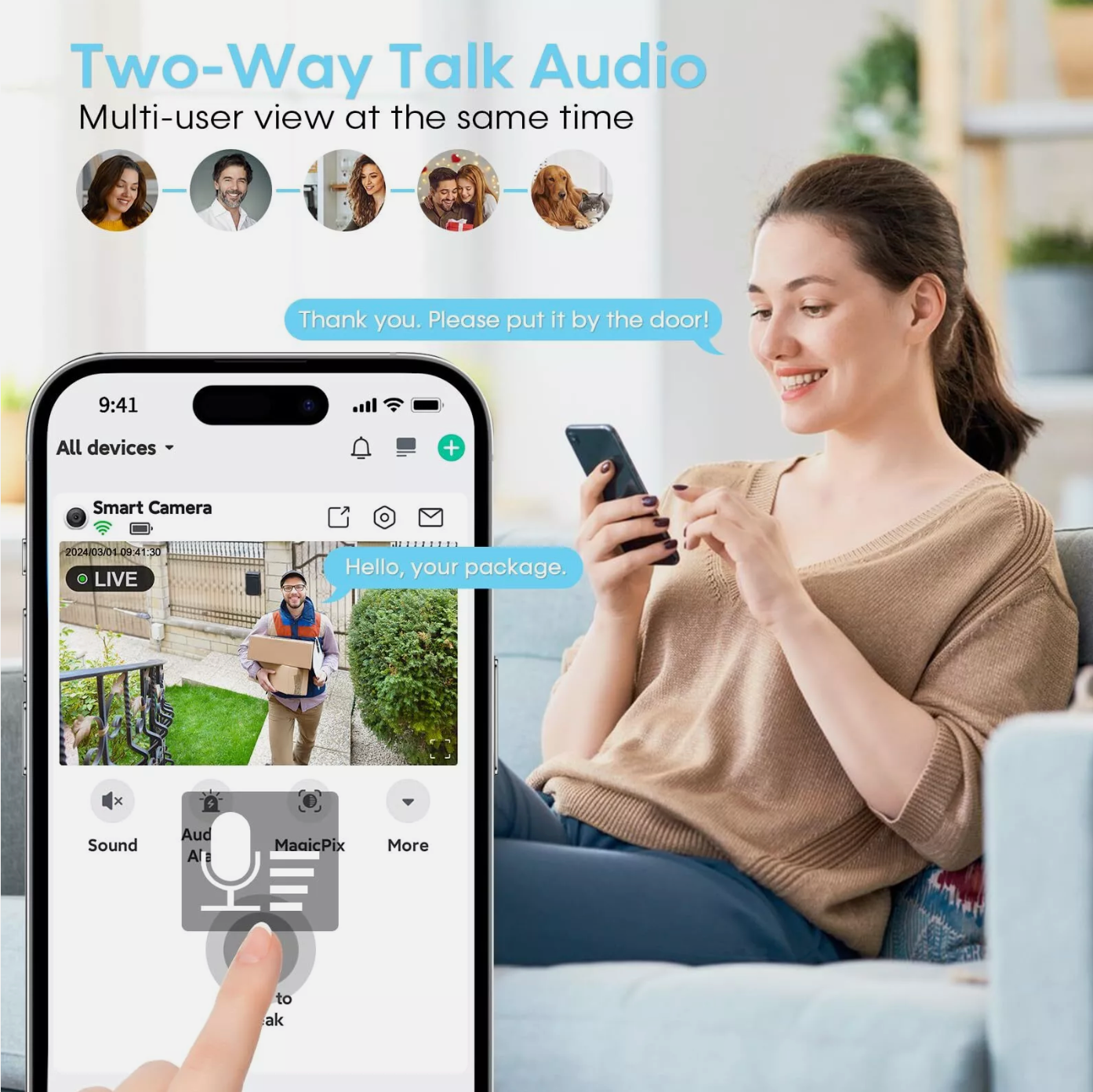 Kamera WiFi Zewnętrzna 2K VicoHome CG9 – Bezprzewodowa Kamera IP do Monitoringu Domowego